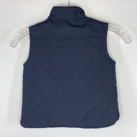 J. Crew Crewcuts Navy Blue Quilted Vest NWT - Picture 2 of 5